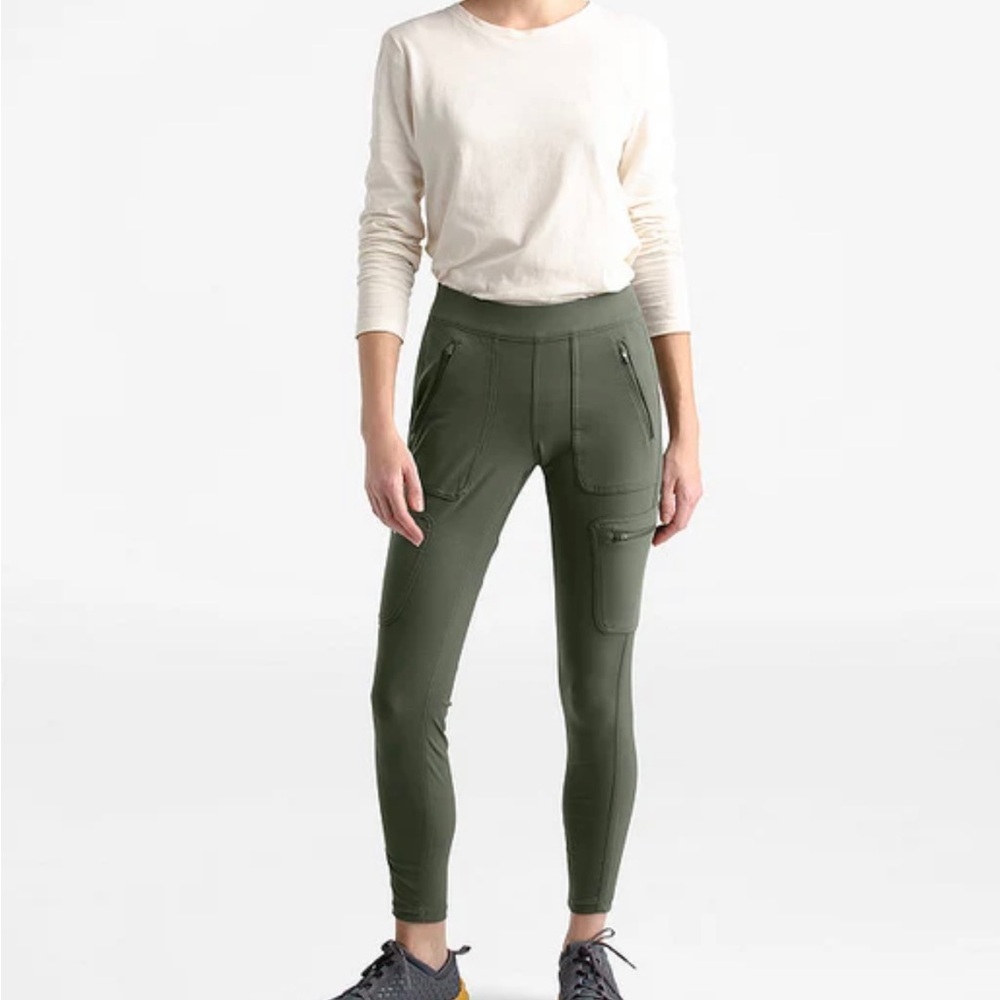 North Face Green/Olive Women's Utility Pants/Leggings - Picture 3 of 13